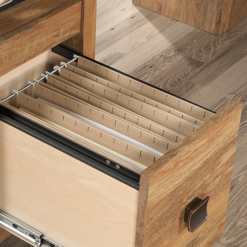L-Shaped Executive Desk, Sindoori Mango