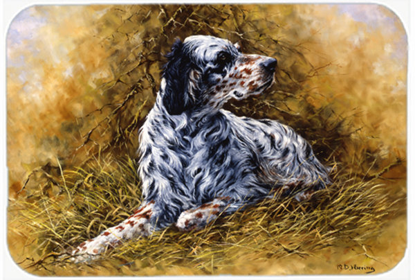 Caroline's Treasures English Setter Glass Cutting Board