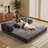 Nathasa Convertible Sleeper Sofa Bed, Mattress Couch With 2 Pillows-708873922