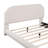 Teddy Fleece Upholstered Platform Bed With Thick Fabric, Solid Frame And Stylish Curve-Shaped Design-351368380-351368378