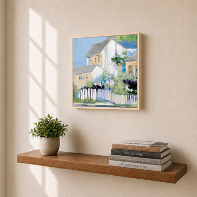 Living By The Water by Jane Slivka - Graphic Art on Canvas