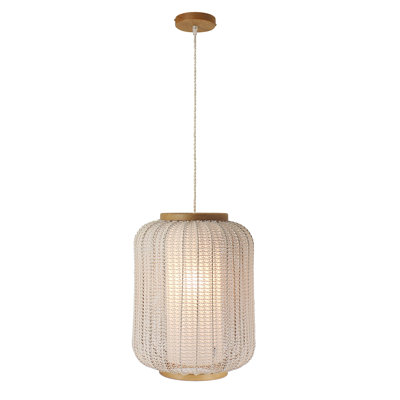 Belview 1 - Light Natural Drum Pendant