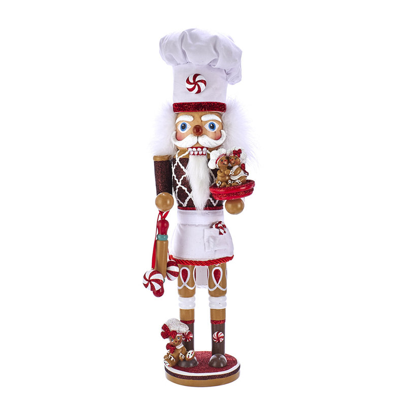 Kurt Adler Hollywood Nutcracker, Gingerbread Chef, 15.5in
