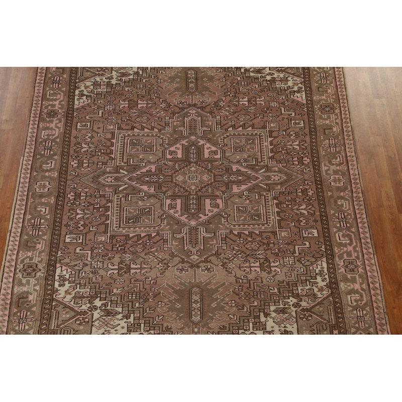 Tapis géométrique rétro 8 x 11