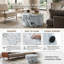 Table basse ronde cylindrique en MDF texturé en marbre-1625088312