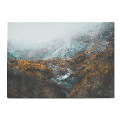 Tempered Glass Zermatt in Switzerland Painting Chopping Board