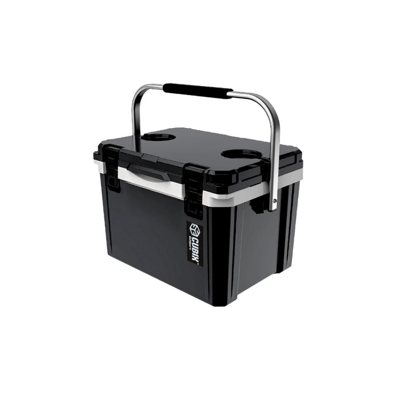 Cubix Outdoors QuadraL 20Q Lightweight Cooler - Black, Black