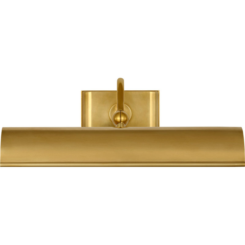 Hessen Picture Light, Natural Brass, 4.75" H x 12" W x 9" D