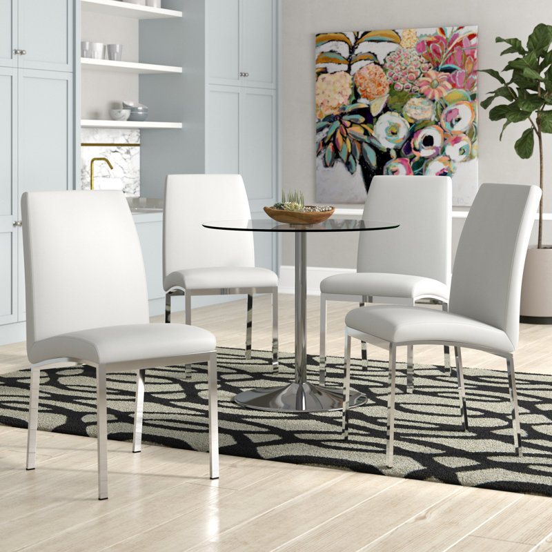 Joshua Upholstered Side Chair, White