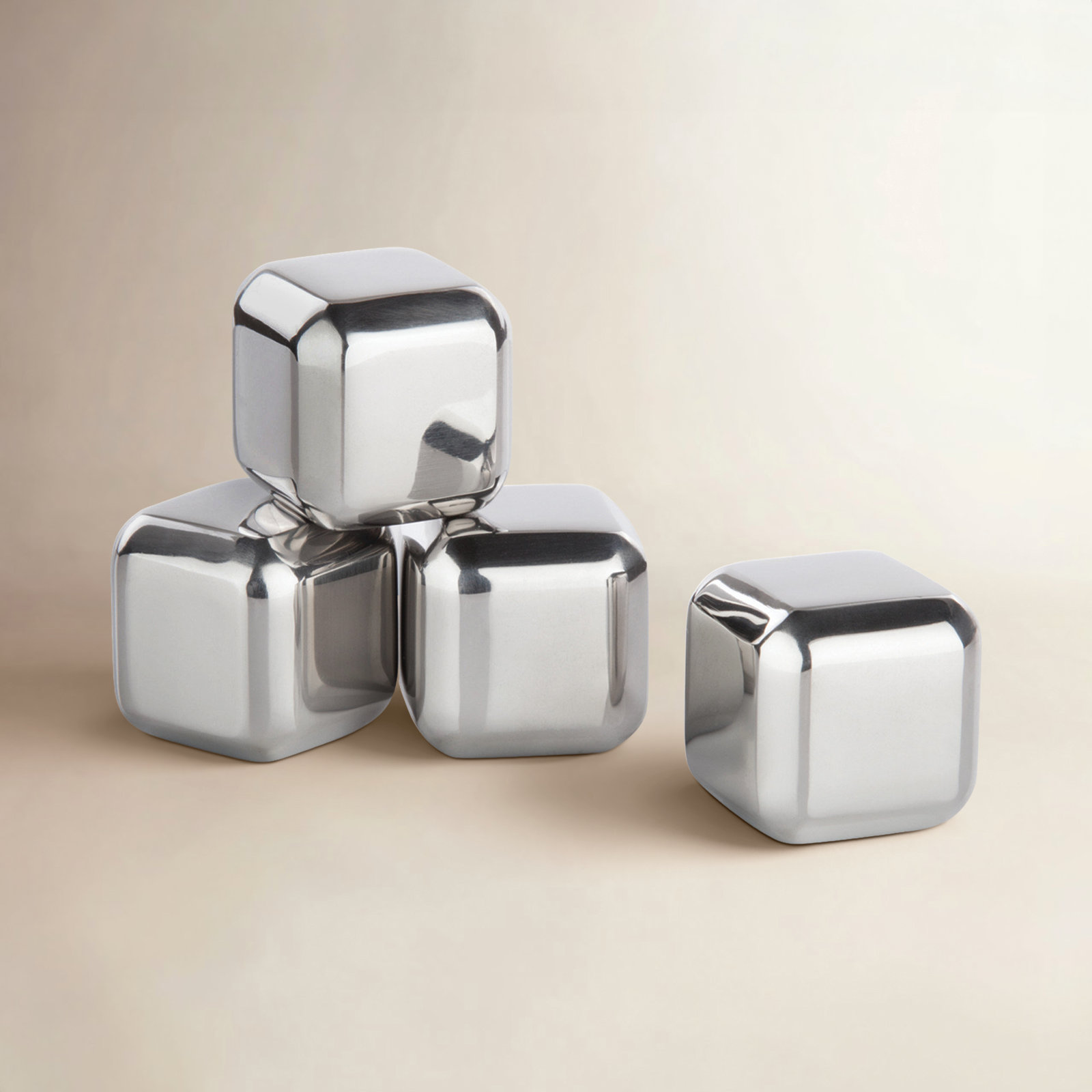 Glacier Rocks Stainless Steel Whiskey Rock