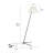 1-Light 66.4’’ Arched Fabric Black Floor Lamp With Foot Switch-1918234304