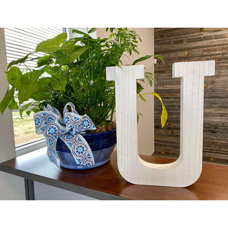 Text & Numbers Letter Block