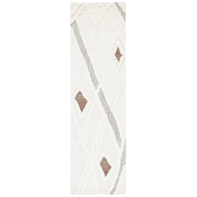 Adleigh Striped Wool Hand Tufted Area Rug
