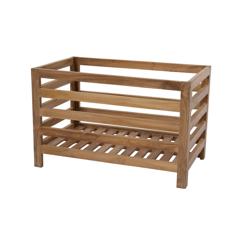 Willow Creek Designs Teak Rectangular Storage Crate