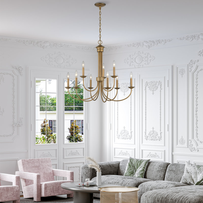 Lustre classique à 9 lumières de style bougie Ful Word