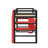 Wood Loft Bed With Desk, Side Storage Rack, Multi-Storage Shelves And RGB Light-35940362-35940365
