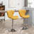 Laronzo Swivel Upholstered Adjustable Height Counter Stool with Metal Frame-1624699356