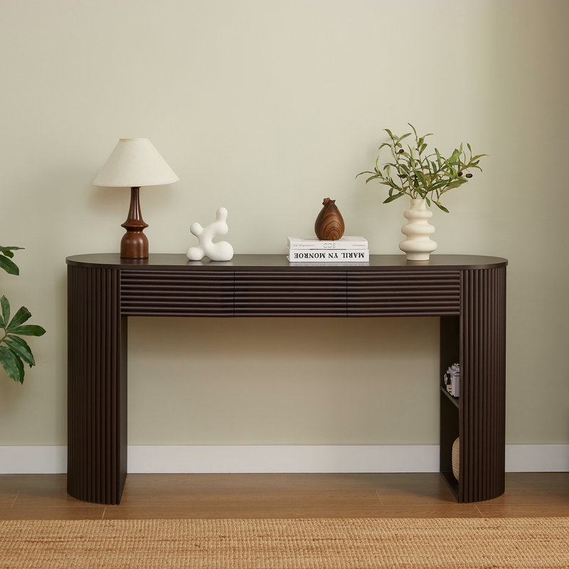 Console rétro avec rangement, Espresso