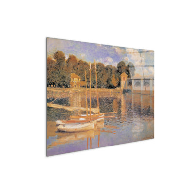 The Basin Of Argenteuil I 58×78 Cm CrystalArt Acrylic Material Glass Effect, Frameless Panel, Lightweight Ready To Hang - No Frame Print on Plastic / Acrylic