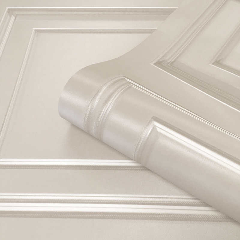 Lepe 10.05m x 53cm Textured Matte Wallpaper Roll, Cream