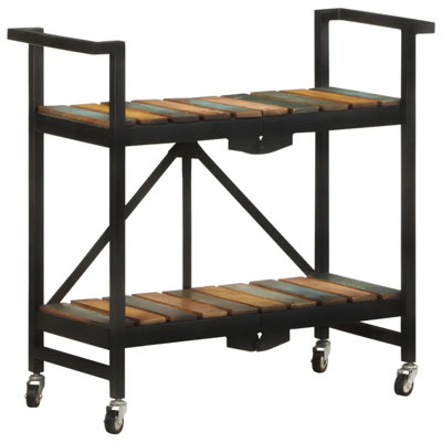 Angeville Solid Wood Kitchen Cart