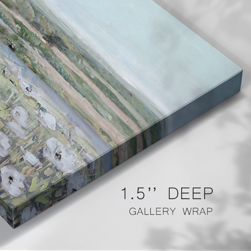 Toile tendue rétro «Poppy Valley», H 32 po x l 48 po