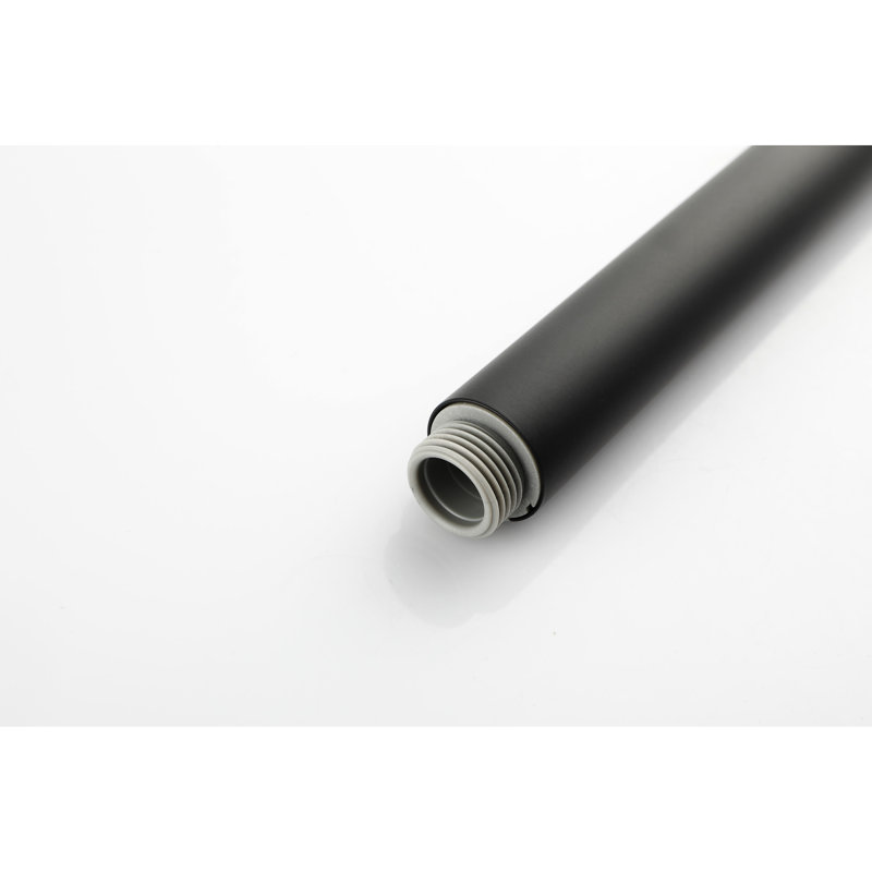 Height Adjustable Handheld Shower With Stainless Steel And Non-Clogging Nozzles In Matte Black Design