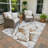 Machine Washable Indoor/Outdoor Chantille ACN2405 Botanical Rug-1112390495