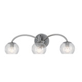 Belford Plug & Play 3-Light Vanity Light in Transitional and Modern Style-7.07 Inches Tall and 24 Inches Wide