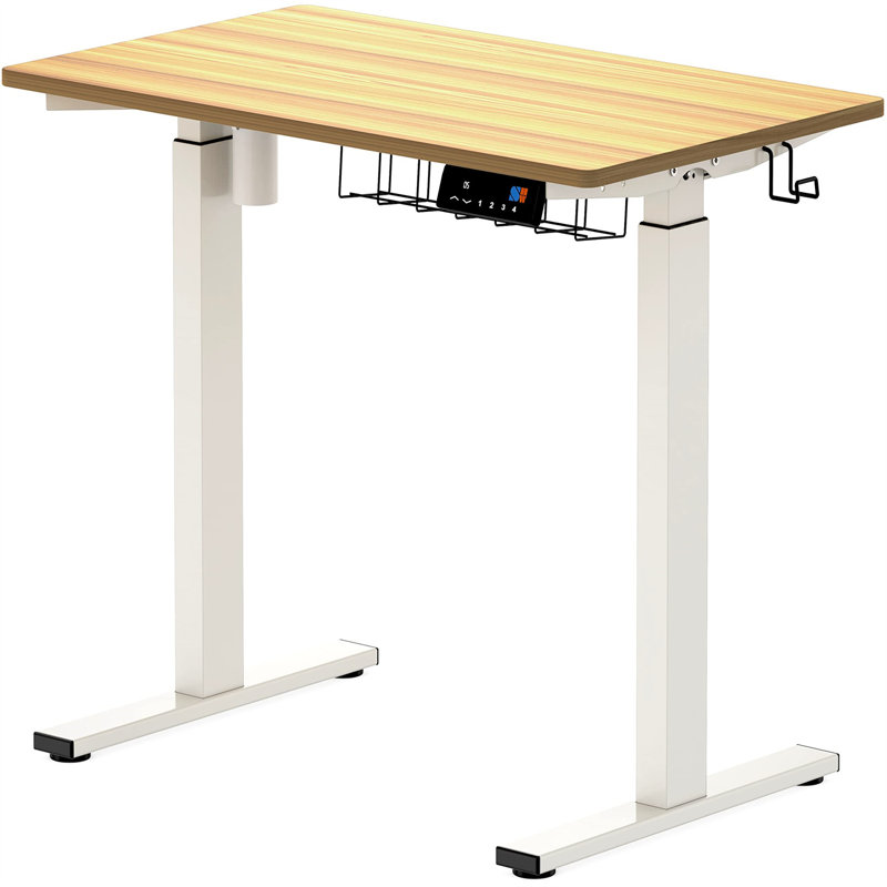 Bureau Marutani, Blanc, L 40 po x P 24,02 po, Chêne rustique