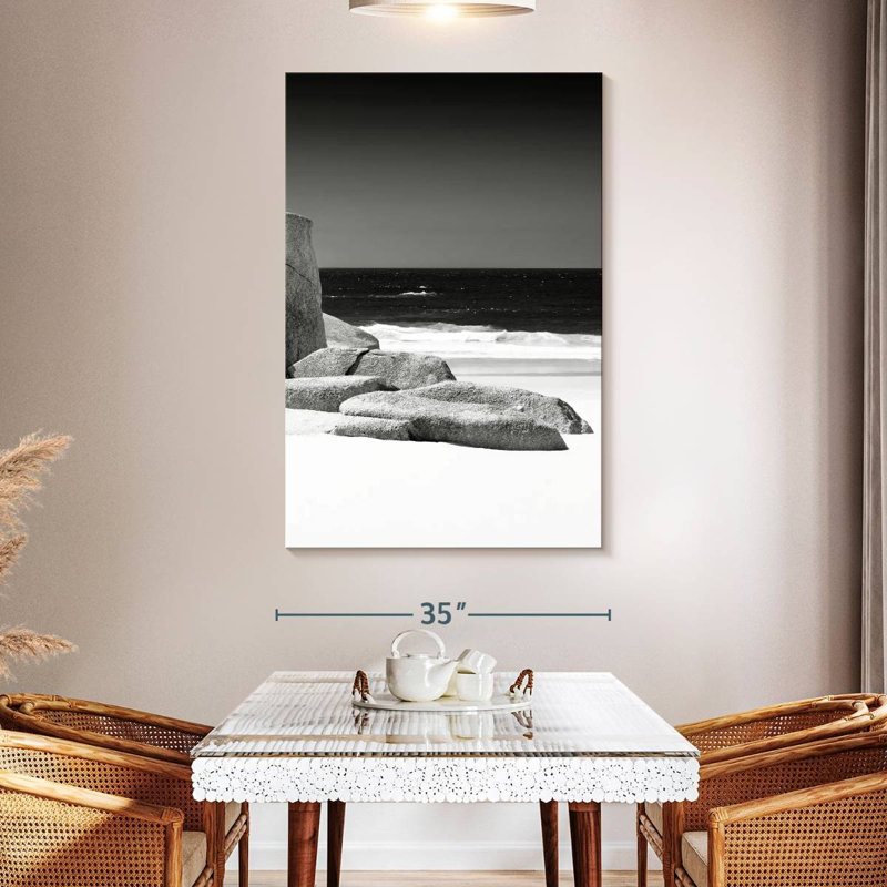 Aime Tranquil White Sand Beach I, 51" H x 34" W