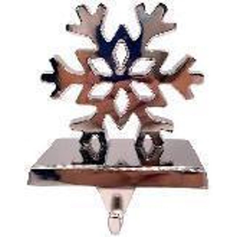 Snowflake Metal Christmas Stocking Holder - 5"