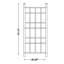 Treillis de patio extérieur en vinyle 28 po x 66 po Dura-Trel Cottage-2120269525