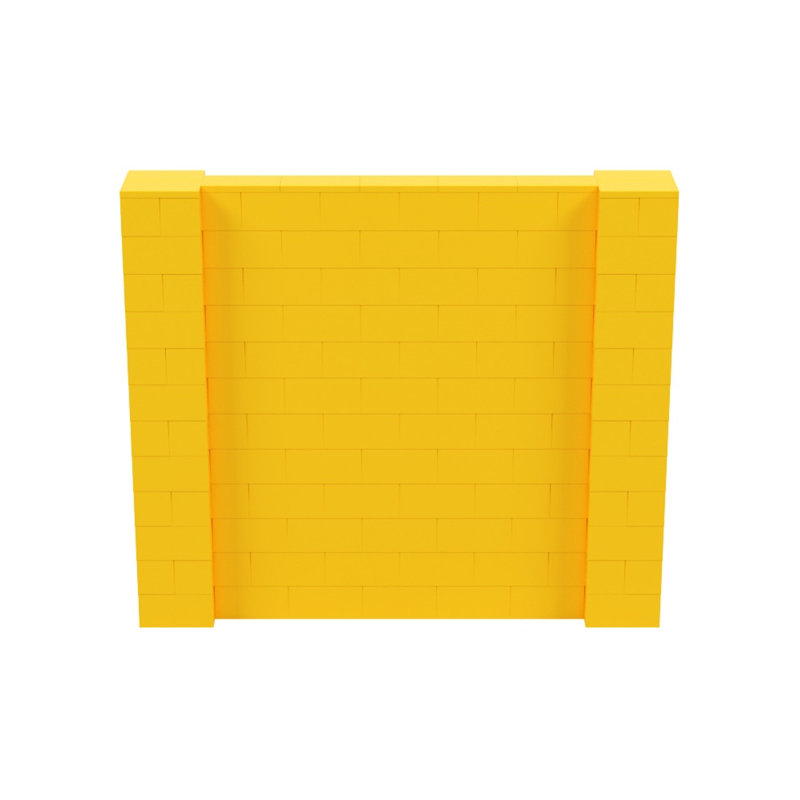 Cloison 1 panneau autoportante, Jaune, H 72 po x l 84 po x P 12 po