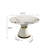 Modern Round White Pedestal Dining Table-484872850-484872849