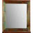 Wood Flat Wall Mirror with Shelves