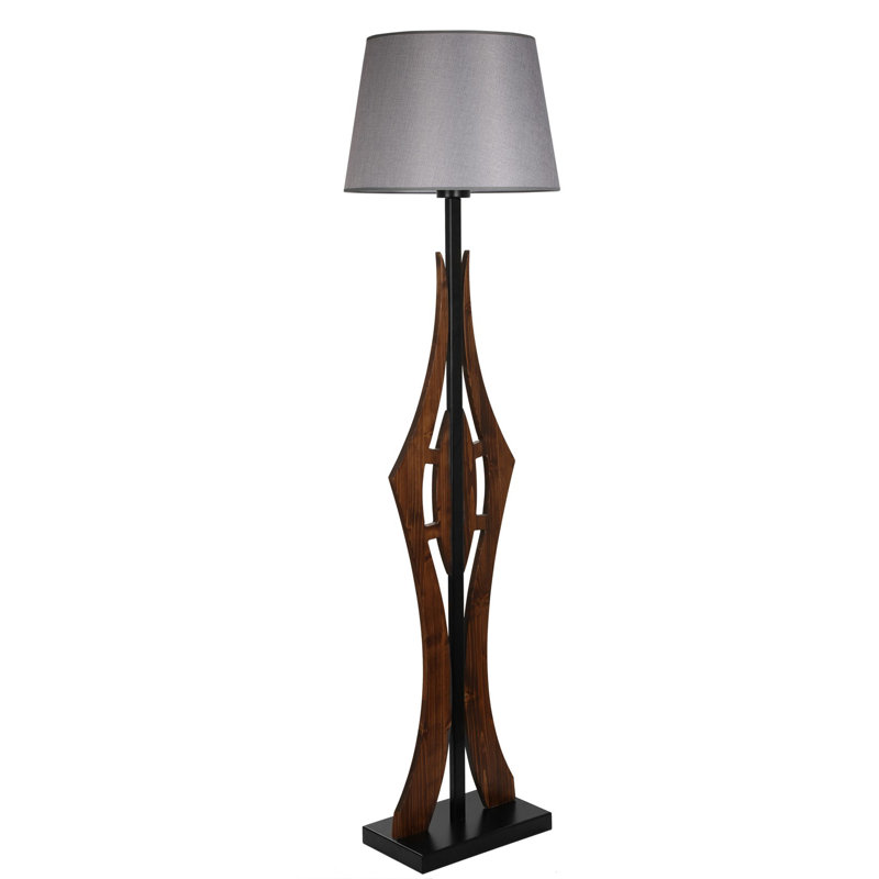 Lampe sur pied 65 po Burnes, Gris