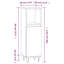 Armoire de salle de bain haute en bois d'ingénierie vidaXL-814528622