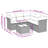 Vidaxl Garden Sofa Set Black PE Rattan Large Modular Garden Sofa Set