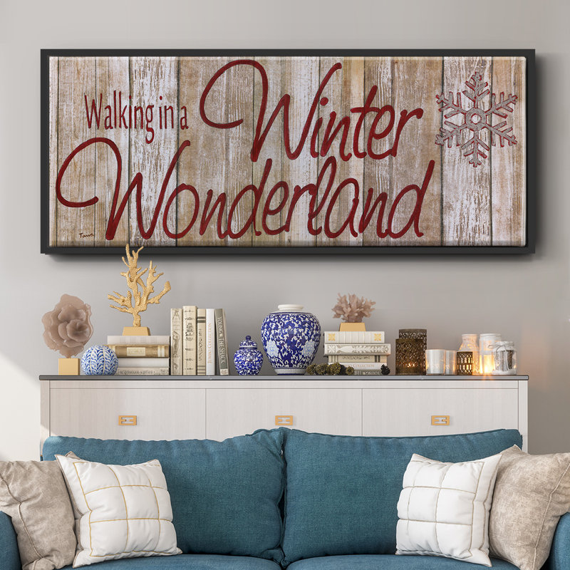 Winter Wonderland - toile encadrée, H 20 po x l 50 po