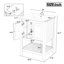 Meuble-lavabo moderne élégant de 24 po avec meuble-lavabo en céramique élégant et tablette ouverte-1103644637