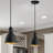 Marblehead 1 - Light Black, Gold Single Pendant