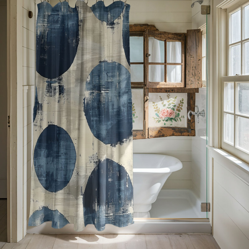 Blue Flows - Premium Shower Curtain, 74"H x 71"W