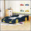 Lit plateforme en forme de voiture de course avec roues et rangement, parfait pour les chambres d'enfants et le design ludique-1818024170-1818024169