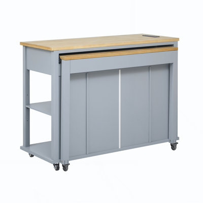 Kitchen Island With Extendable Dining Table