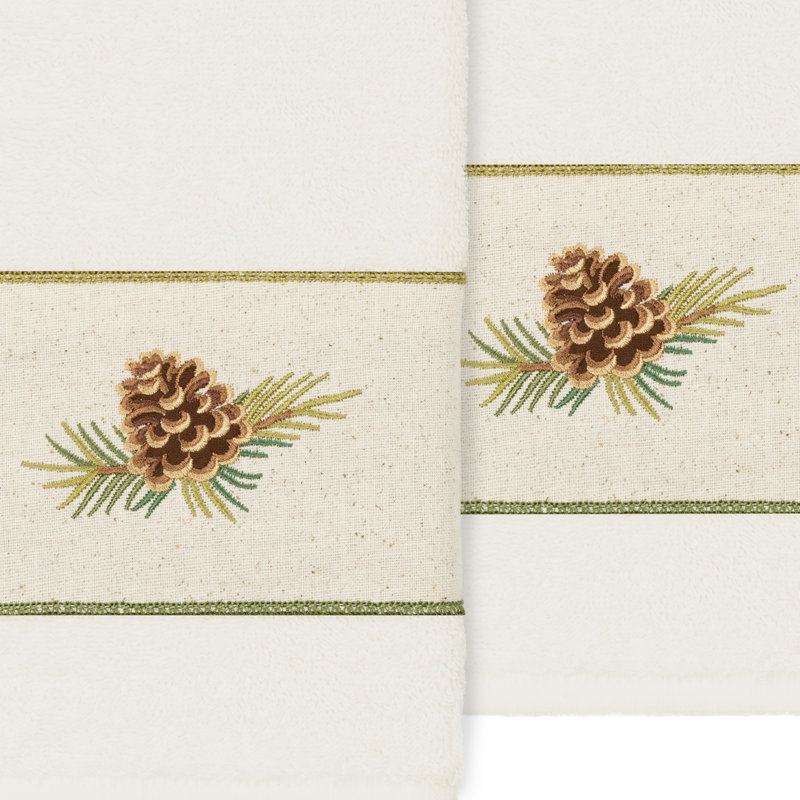 Pierre 100% Turkish Cotton Hand Towel, Cream