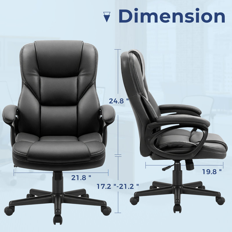 Fauteuil de direction ergonomique Jairden, Noir, noir, noir, noir