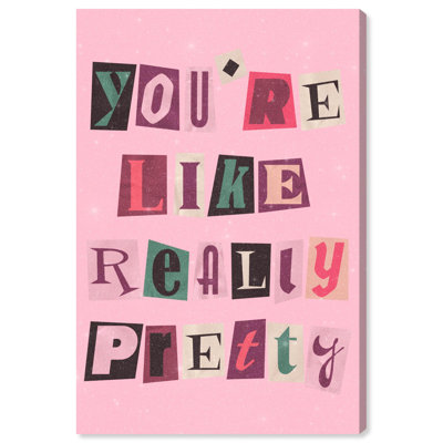 Really Pretty Canvas Trend Pink Wall Art by Art Remedy