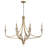 Shoreview 6 Light Chandelier in Brushed Honey Gold
