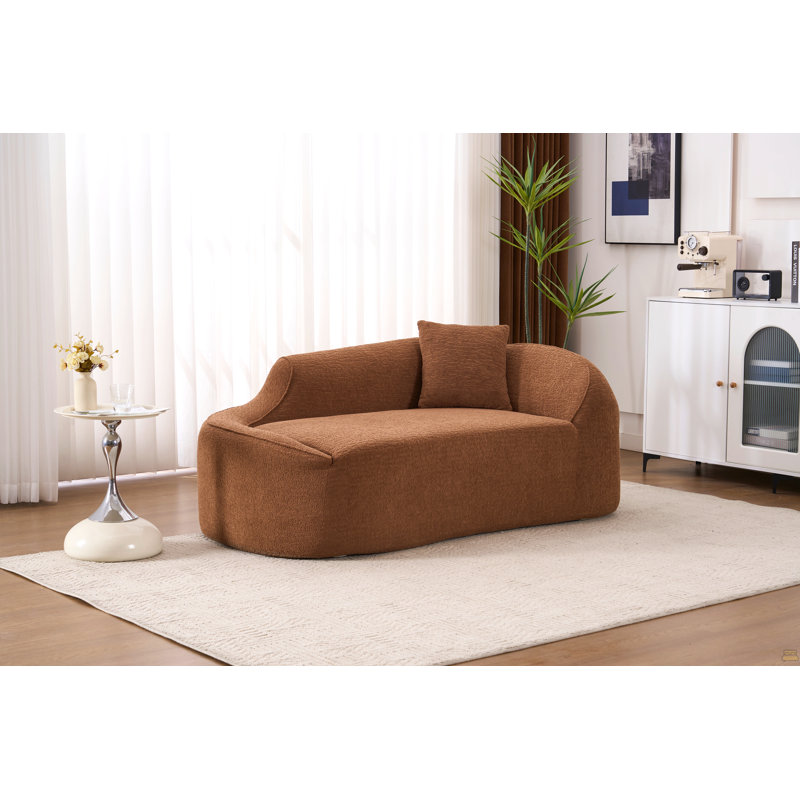 Chaise longue à compression pour l'intérieur, Brun